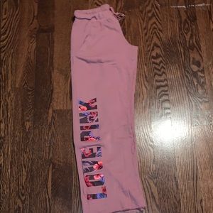 pink sweat pants